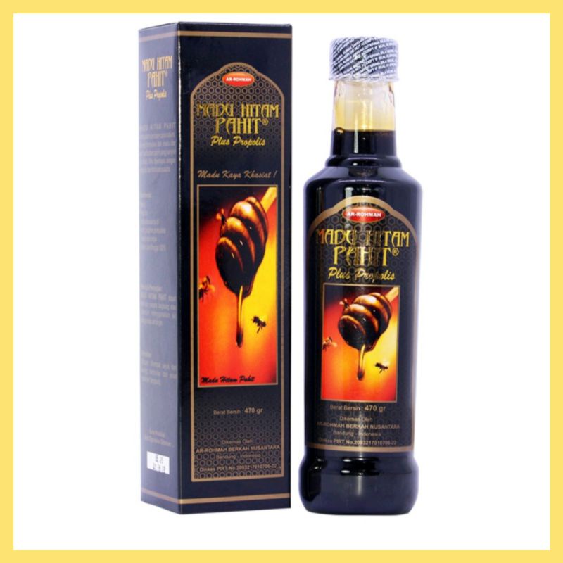 

Madu Hitam Pahit Ar-Rohmah l Madu Propolis Arrohmah 460 gr