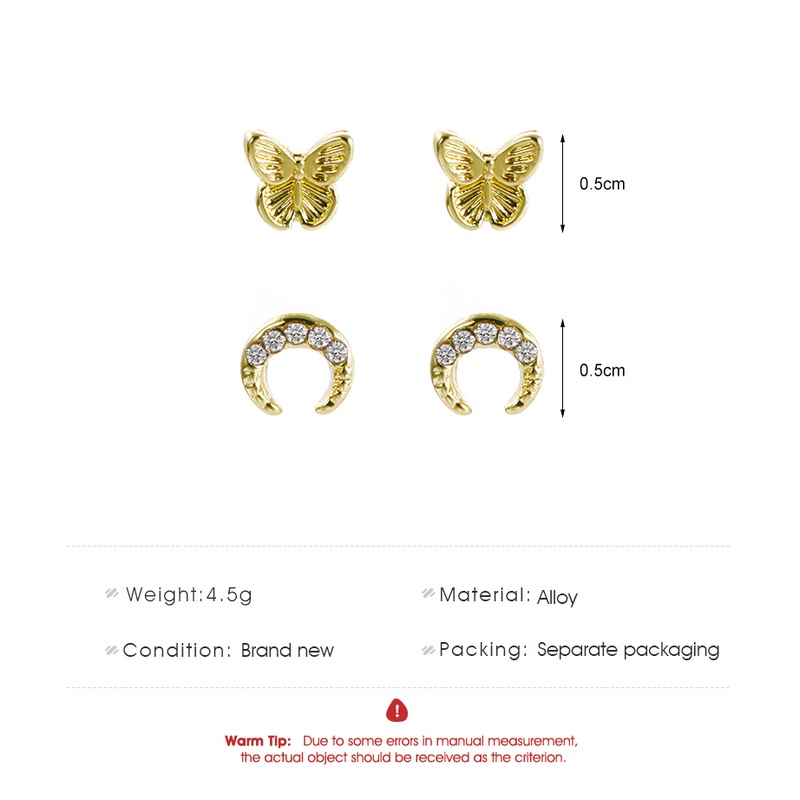 Anting Stud Wanita Kupu-Kupu Elegan Aksesoris Fashion Import