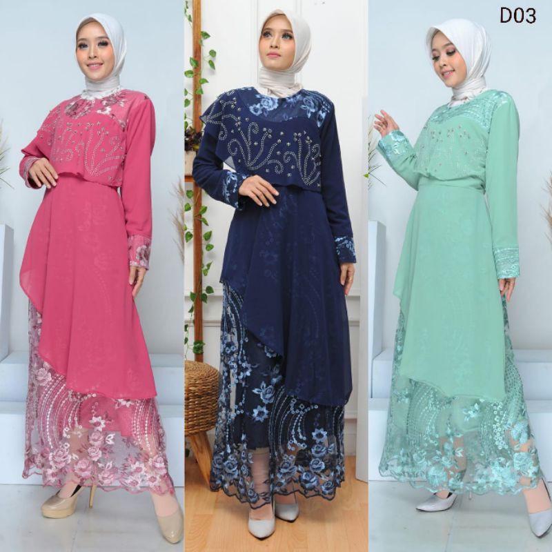 GAMIS MEWAH ALESHA PESTA NEW FASHION CERUTI