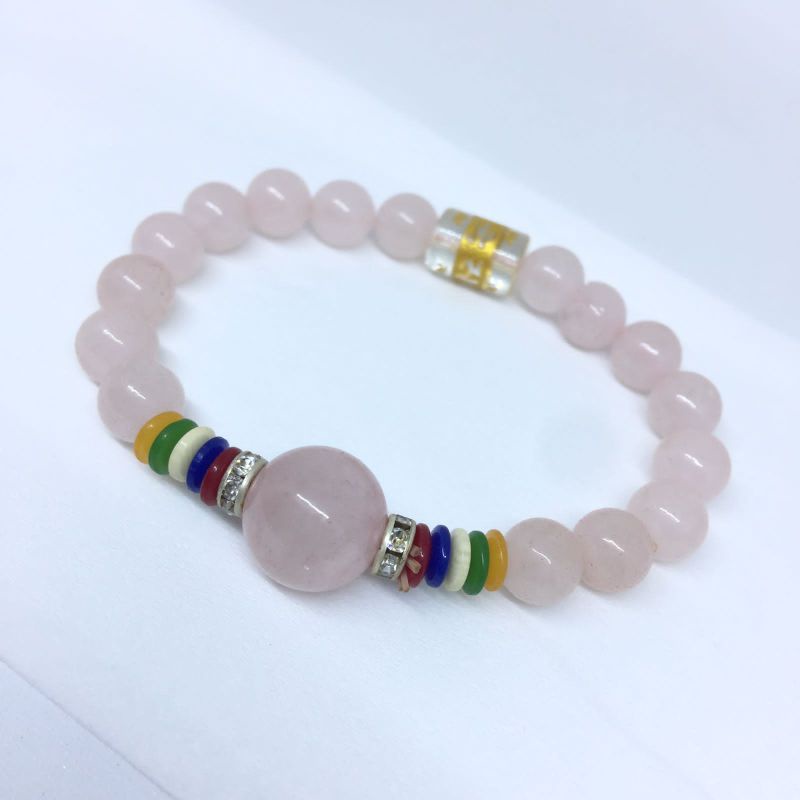 Gelang Tangan Perhiasan Wanita Jewerly Fashion Acecoris Perempuan Kombinasi Batu Varian Warna(pink)