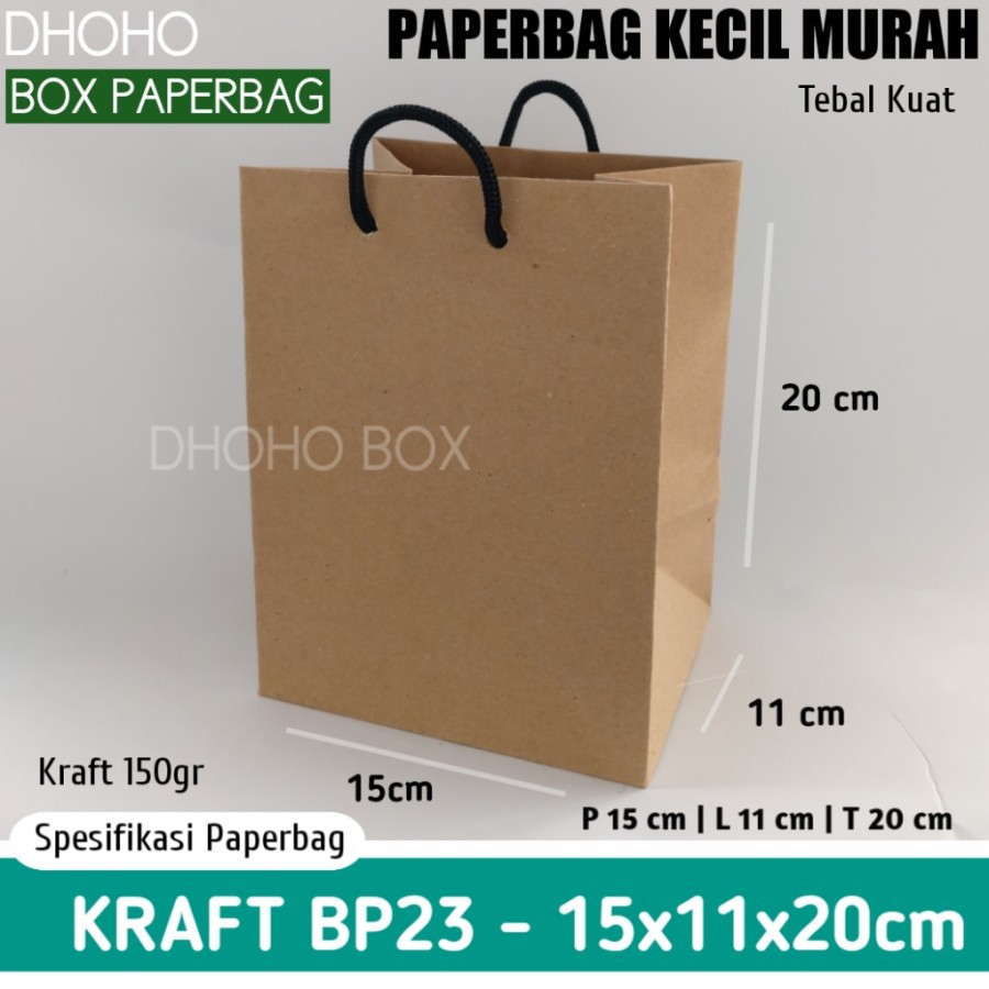 

ISI 12 BIJI paper bag kecil murah bp23 | tas kertas | paperbag polos tas souvenir