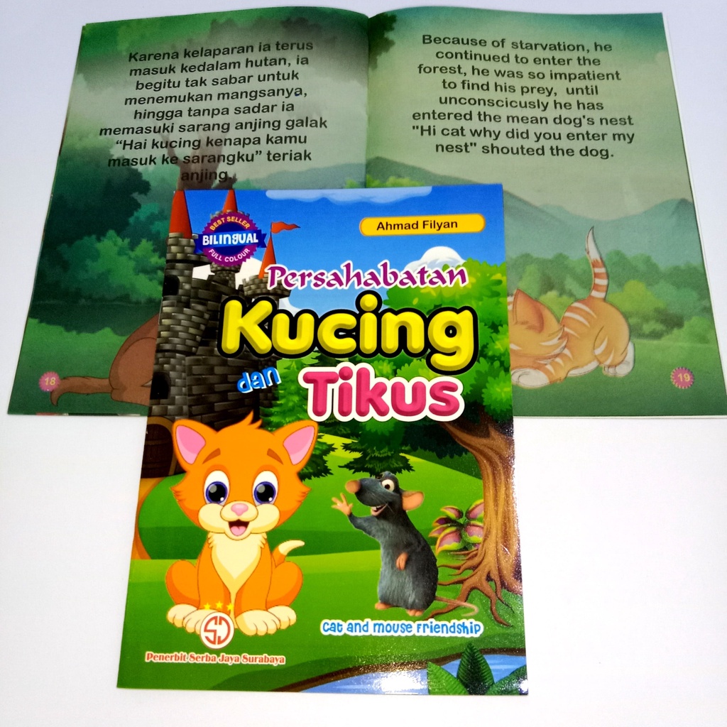 BUKU CERITA ANAK PERSAHABATAN KUCING DAN TIKUS