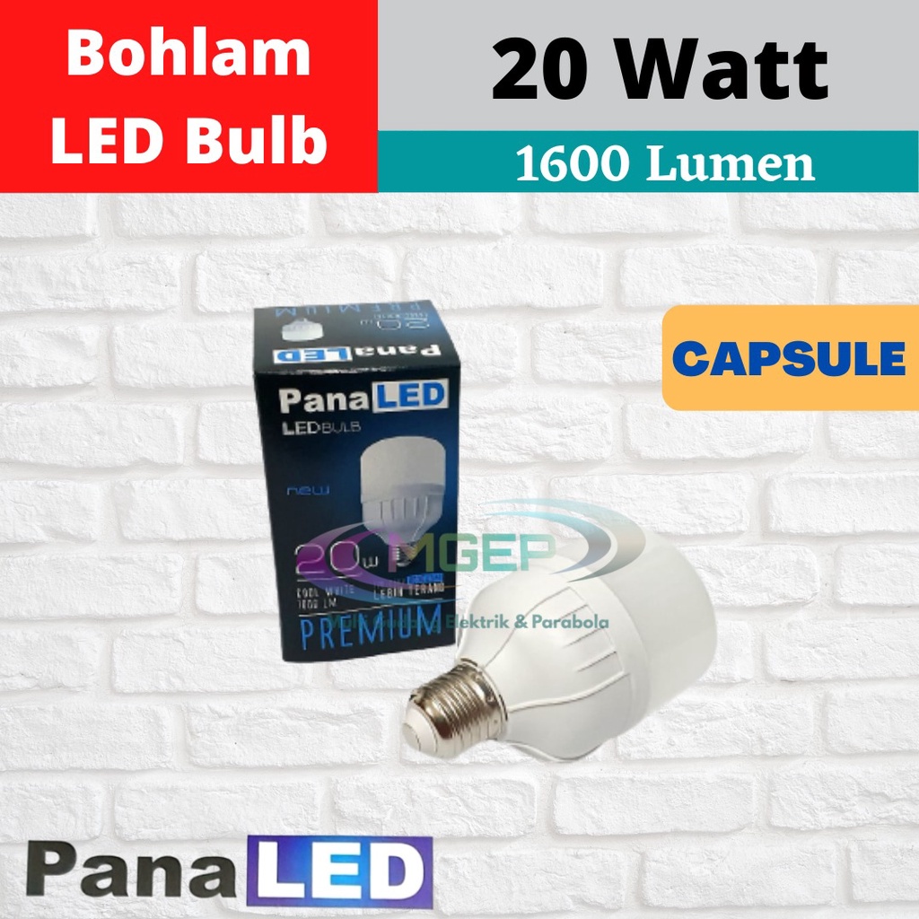 Lampu LED Panaled Premium 20 Watt By luby Bohlam LED Super Murah