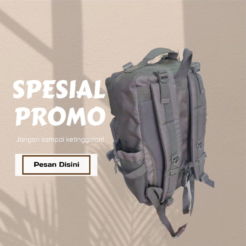 promo merdeka 17an🇲🇨Tas ransel Libanon new hitam/tas punggung pria/tas sekolah