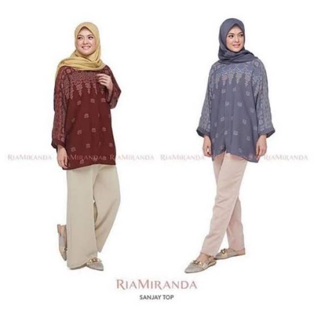 Sanjay top maroon ria miranda