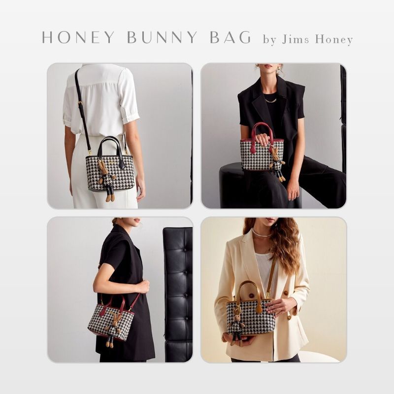 Tas Selempang Jimshoney Bunny Bag / Tas Wanita Jims Honey Original / Free Charm