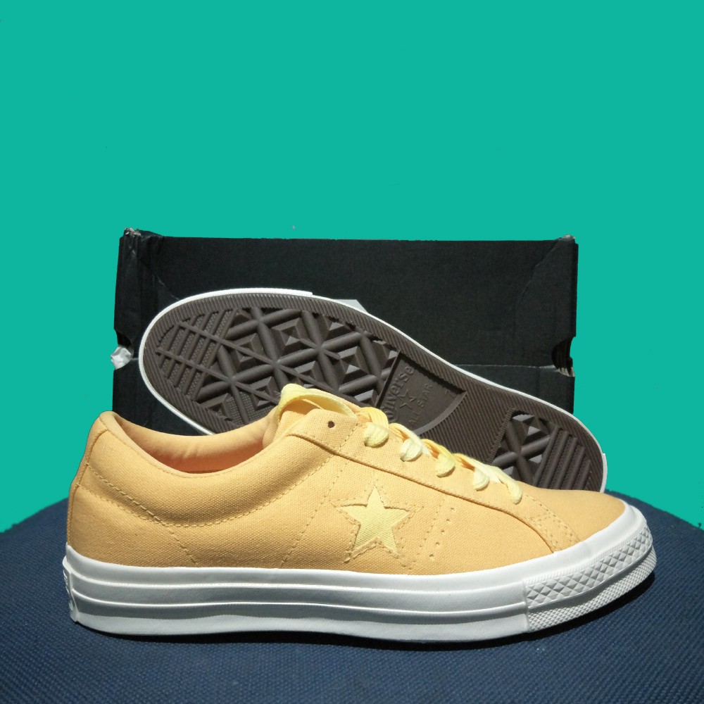 Sepatu Sneakers Skate Converse One Star Ox Summer Butter Yellow ORIGINAL