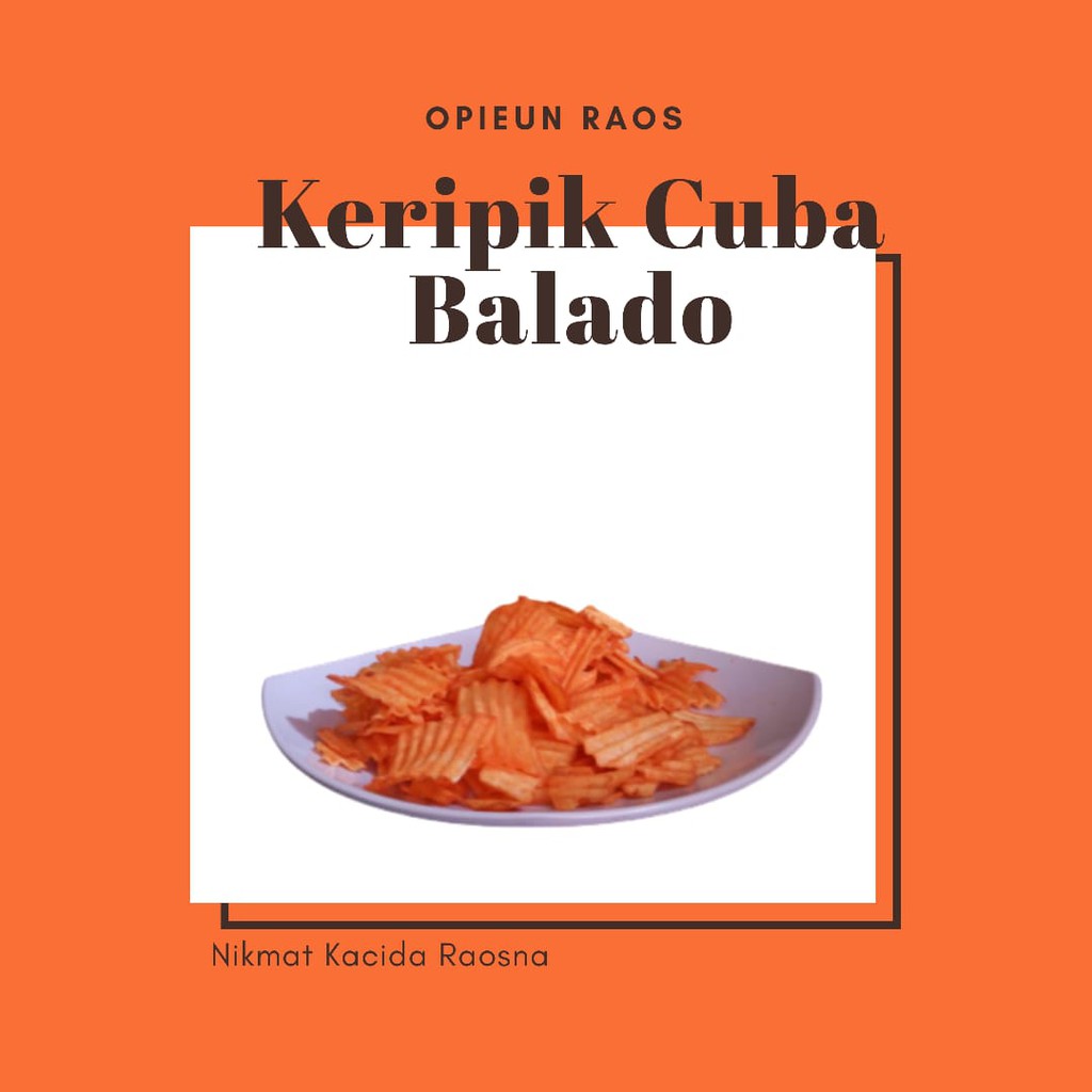 

KERIPIK CUBA BALADO 250gr