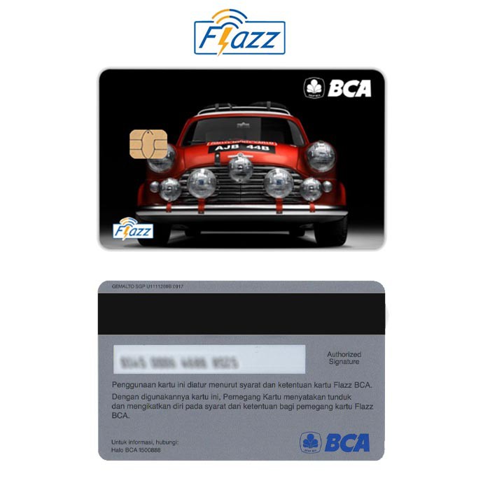 Mini Cooper Red Kartu Flazz BCA Gen 2 NFC Custom Card