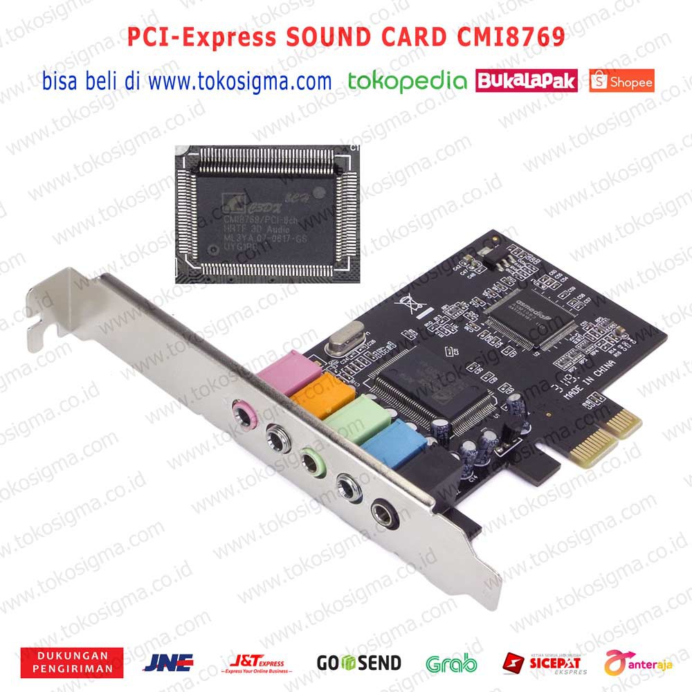 PCI-Express SOUND CARD CMI8769 PCI-8CH 5.1 sound system AUDIO CARD