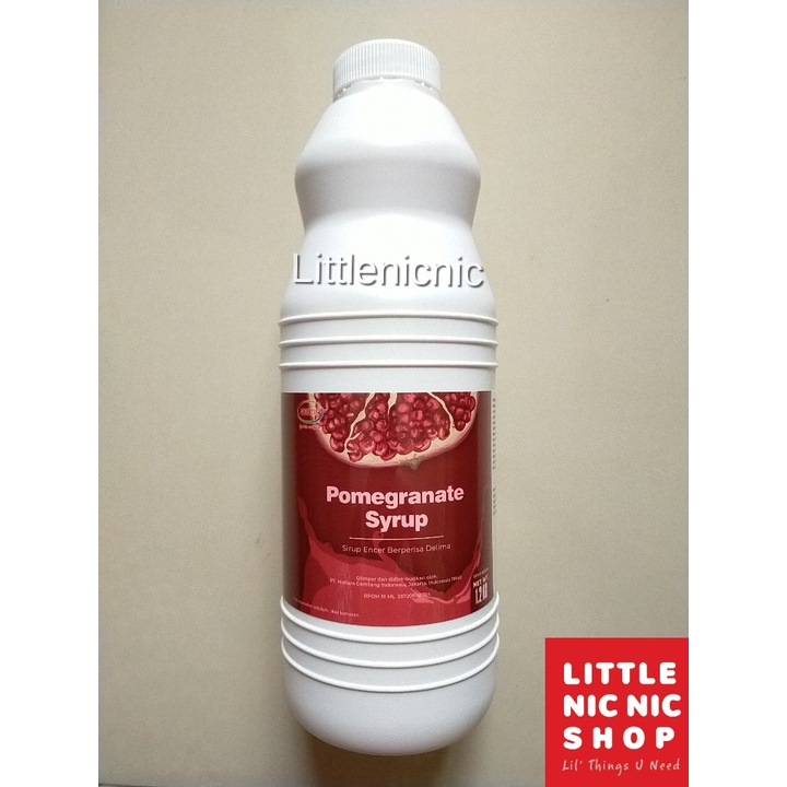 

Gee Zie Pomegranate syrup sirup juice concentrate rasa delima 1.2 kg Import Taiwan