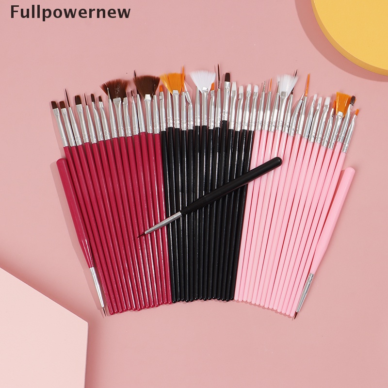 [FULL] 15Pcs/Set Nail Manicure Gel Brush For Nail Art Ombre Brush For Gel Nail Polish