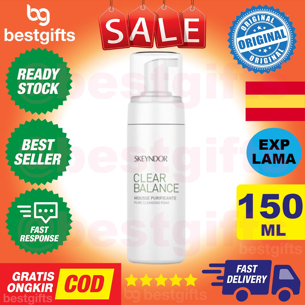 SKEYNDOR CLEAR BALANCE PURE CLEANSING FOAM BUSA PEMBERSIH KULIT WAJAH PORI PORI KOTOR JERAWAT 150 ML