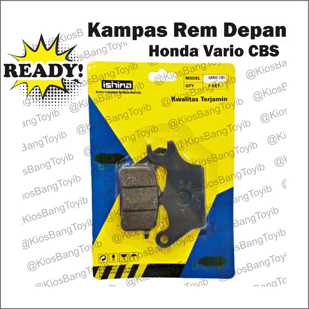 Kampas Rem Depan/Discpad Honda Vario CBS/Beat FI/Scoopy FI/Spacy &quot;ISHIMA&quot;
