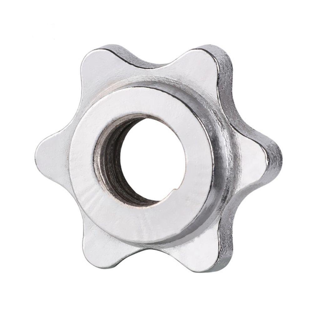Agustina Dumbell Nut Safety Protection Anti-slip Klem Dumbell Spin-lock Fixed Dumbbell Dumbell Aksesori Mur Hexagon