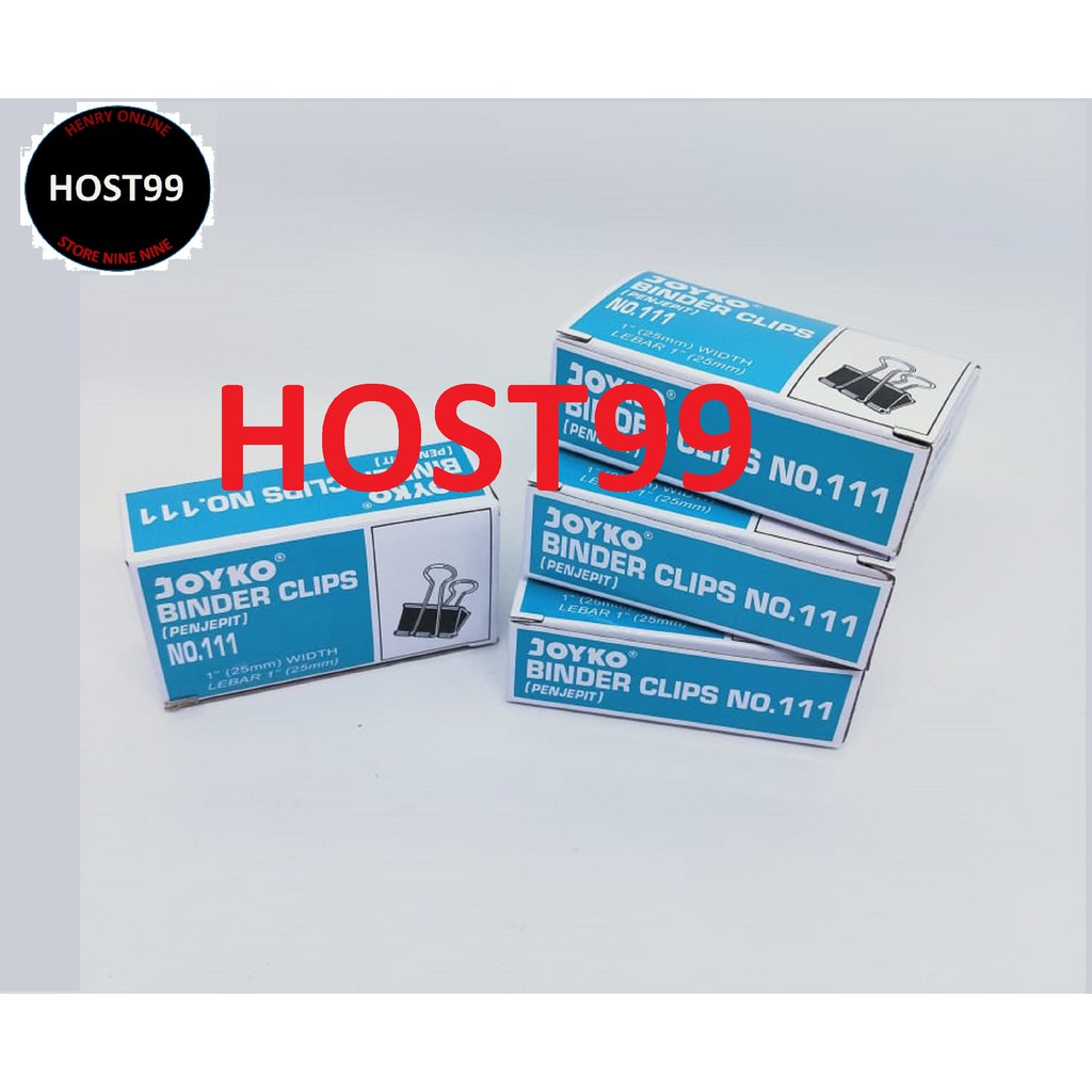

BINDER CLIPS 111 PENJEPIT KERTAS NOTA BUKU 1INCH 25MM JOYKO KK