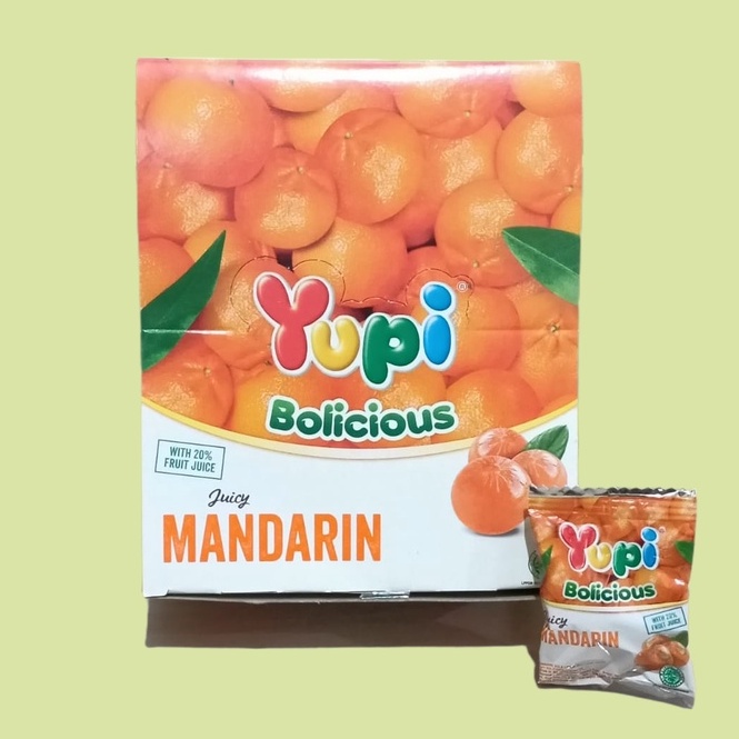 

Yupi Bolicious Juicy Mandarin Permen Jelly [24 pcs/box]