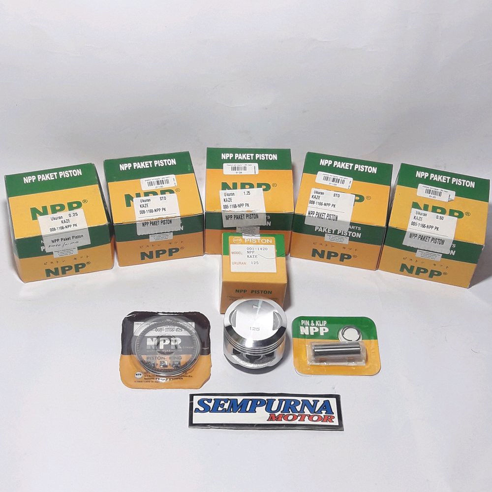PISTON KIT KAWASAKI KAZE OVERSIZE 125 150 175 200 MEREK NPP