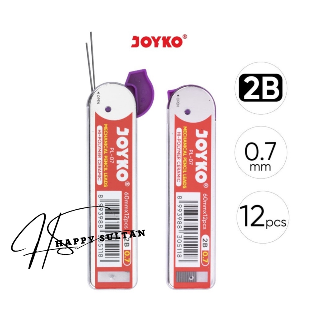 

Pencil Lead / Isi Pensil Mekanik Joyko PL-05 PL-07 / 2B / 0.7 mm