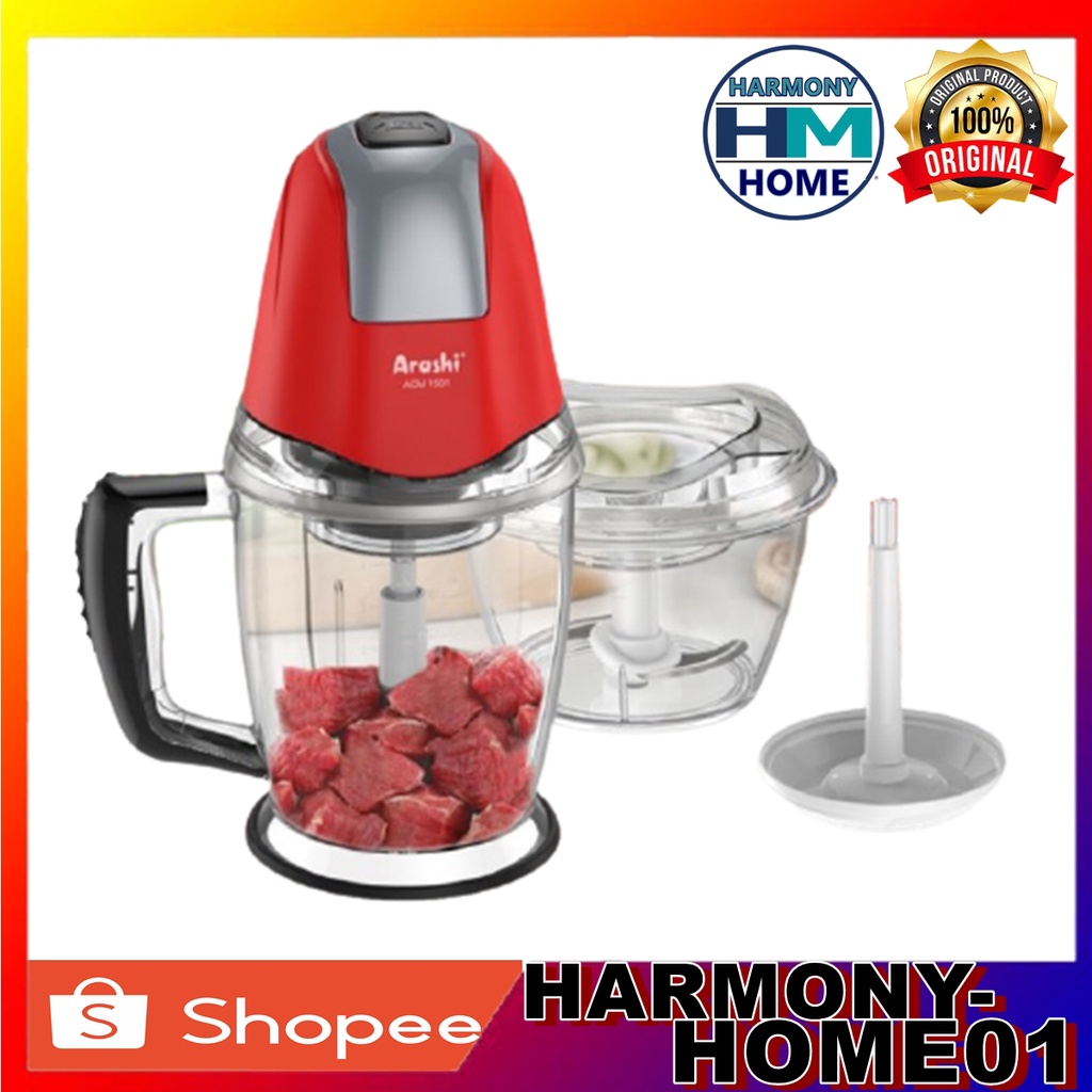 Food Chopper Blender Multi Fungsi ACM 1501 1.5 Liter-Arashi