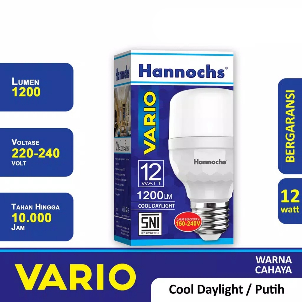 Hannochs Lampu LED Capsule Vario 12 Watt - Cahaya Putih