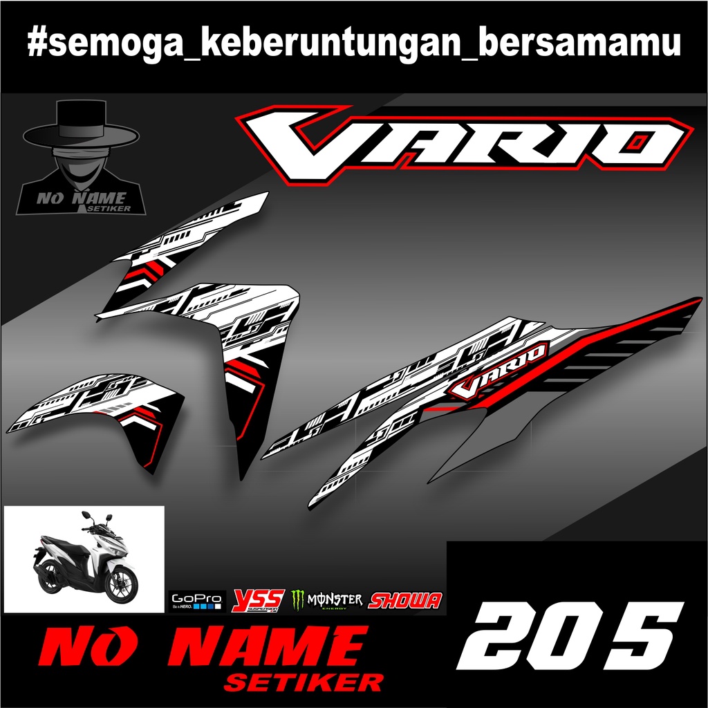 Stiker Striping Variasi Lis Semifull Vario 125 / 150 (205) New 2018 2019 2020