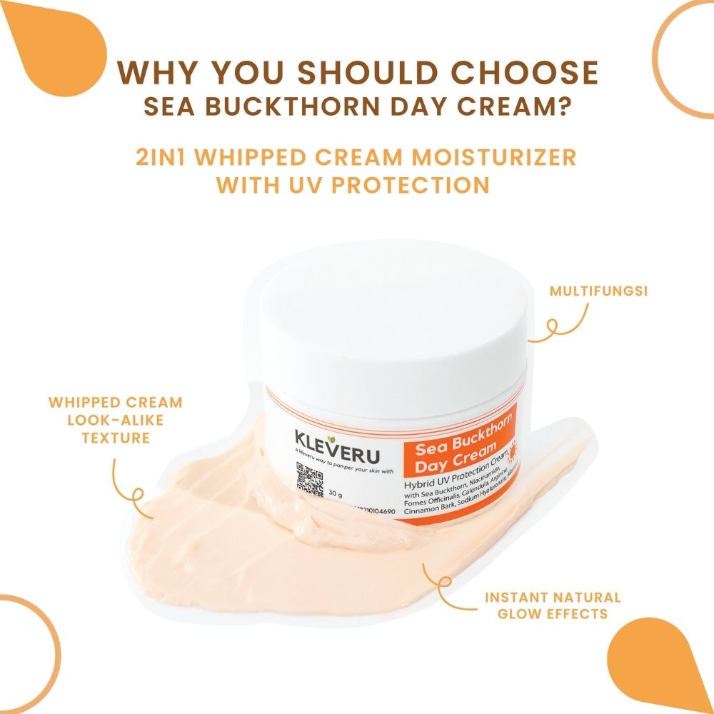 KLEVERU Day and Night Sea Buckthorn Moisturizer Bundle - Day and Night Cream