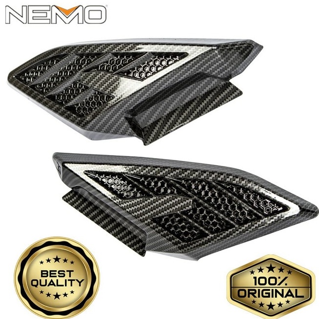 [ GMA NEMO ] COVER CARBON NMAX 2020 PART.BODY KIRI KANAN/ STEP BELAKANG COVER TUTUP NMAX NEW