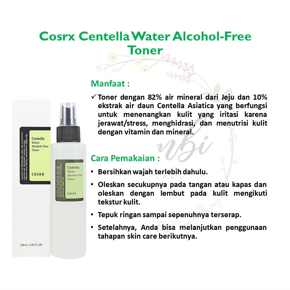 COSRX Centella Water ALCOHOL - FREE TONER 150ml