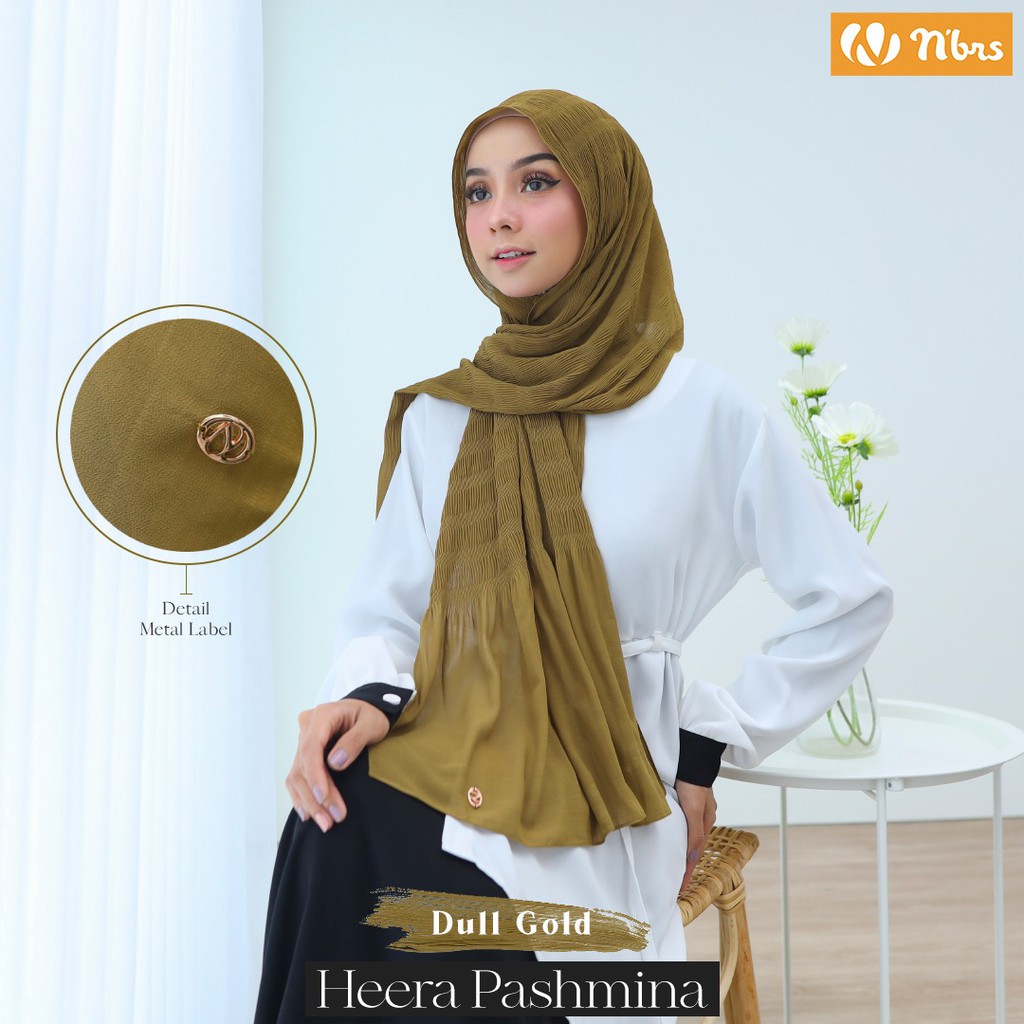 NIBRAS HIJAB HEERA PASHMINA BAHAN BABY DOLL JILBAB MUSLIMAH TRENDY