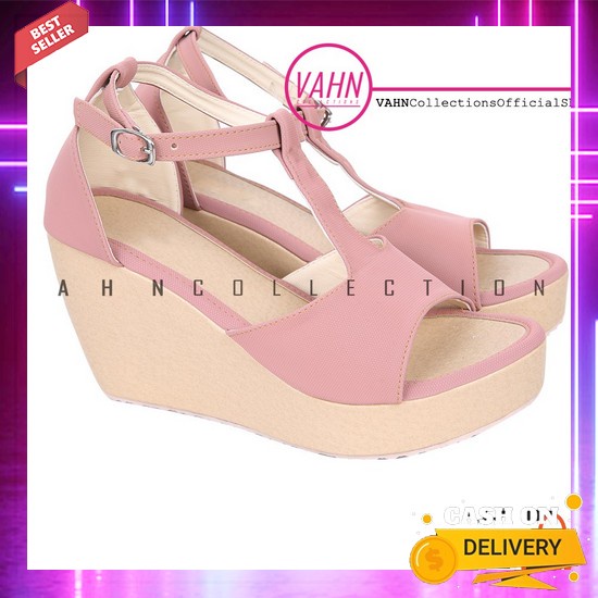 Wedges Wanita Sand Terbaru New Emory Camaya Import Origina Bunga Pril Silky Sandal Wanita Sendal Wan