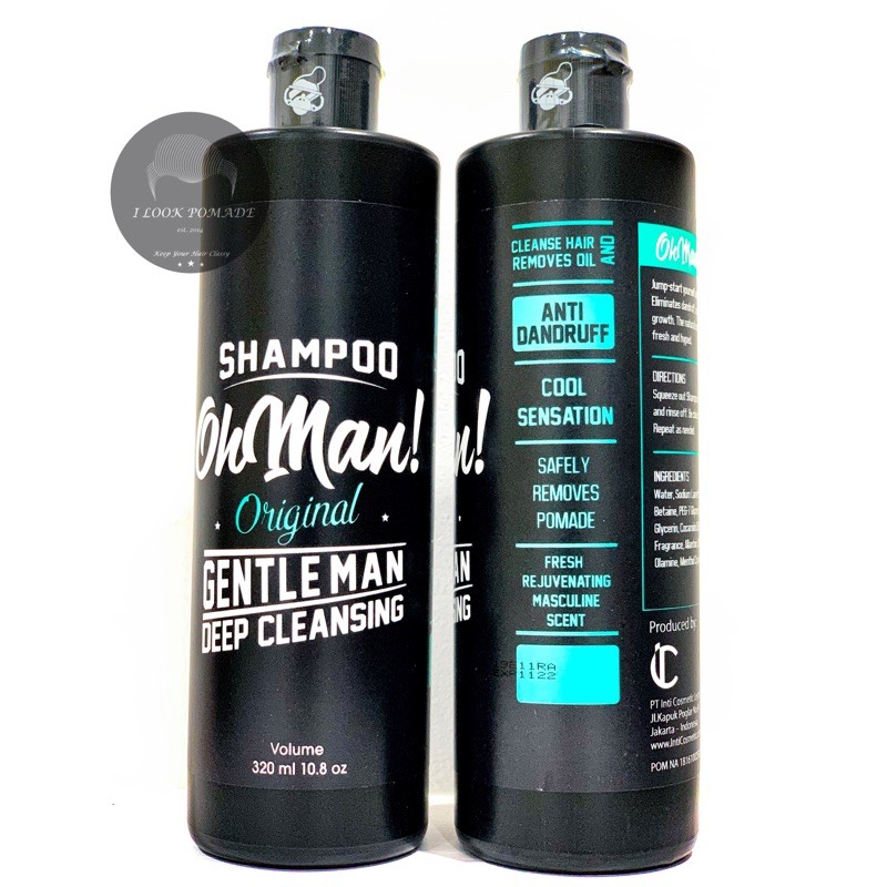 OH MAN SHAMPOO SHAMPO GENTLEMAN DEEP CLEANSING Penghilang Pomade Oilbased