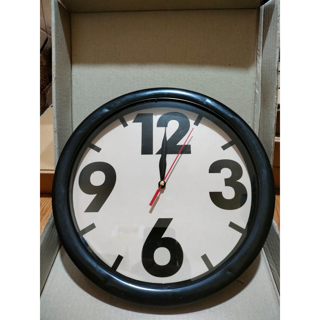 HOKO Jam Dinding Unik Motif Karakter / Jam Dinding Analog Polos Diameter 27cm / Wall Clock-6