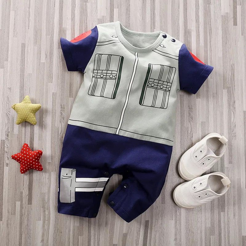 Jumper Bayi Karakter Anime Naruto Lengan Pendek 0-2tahun / Baju Bayi ANIME COLLECTION lucu kualitas premium-4