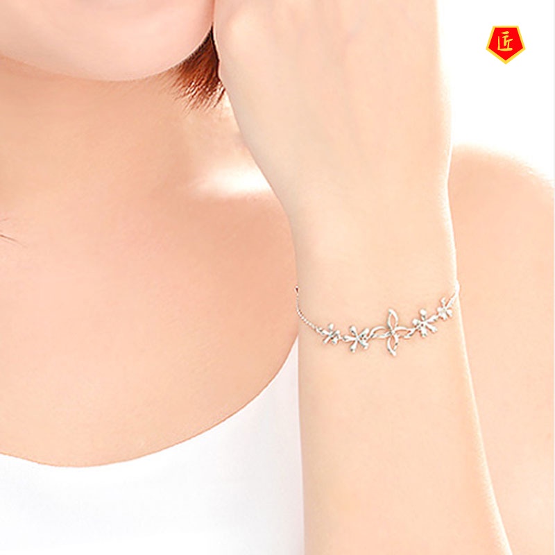 [Ready Stock]Fashion Personality Blooming Flower Female Bracelet