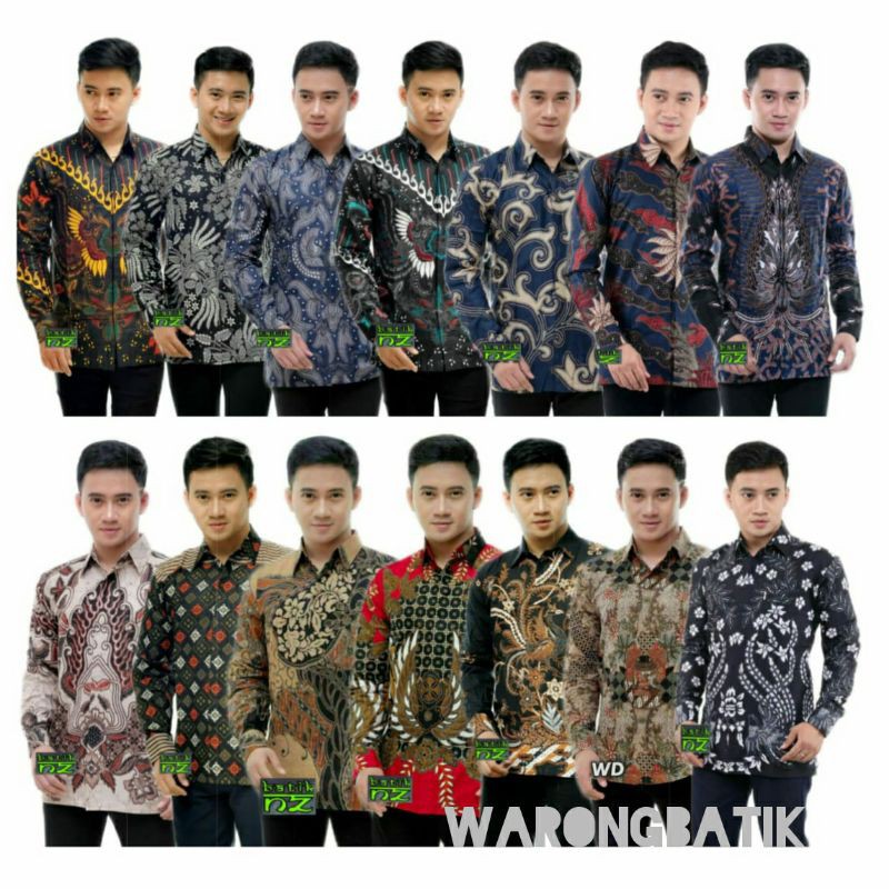Promo Kemeja Batik Pria Lengan Panjang Size M L Xl Xxl  Bswart Batik Hrb026 Kenongo Hem Panjang Padi 8jwz6GC9lrm8p