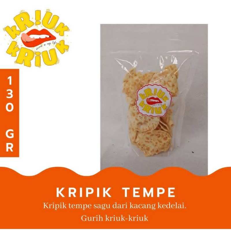 

KRIPIK TEMPE SAGU "KRIUKRIUK" 130GR