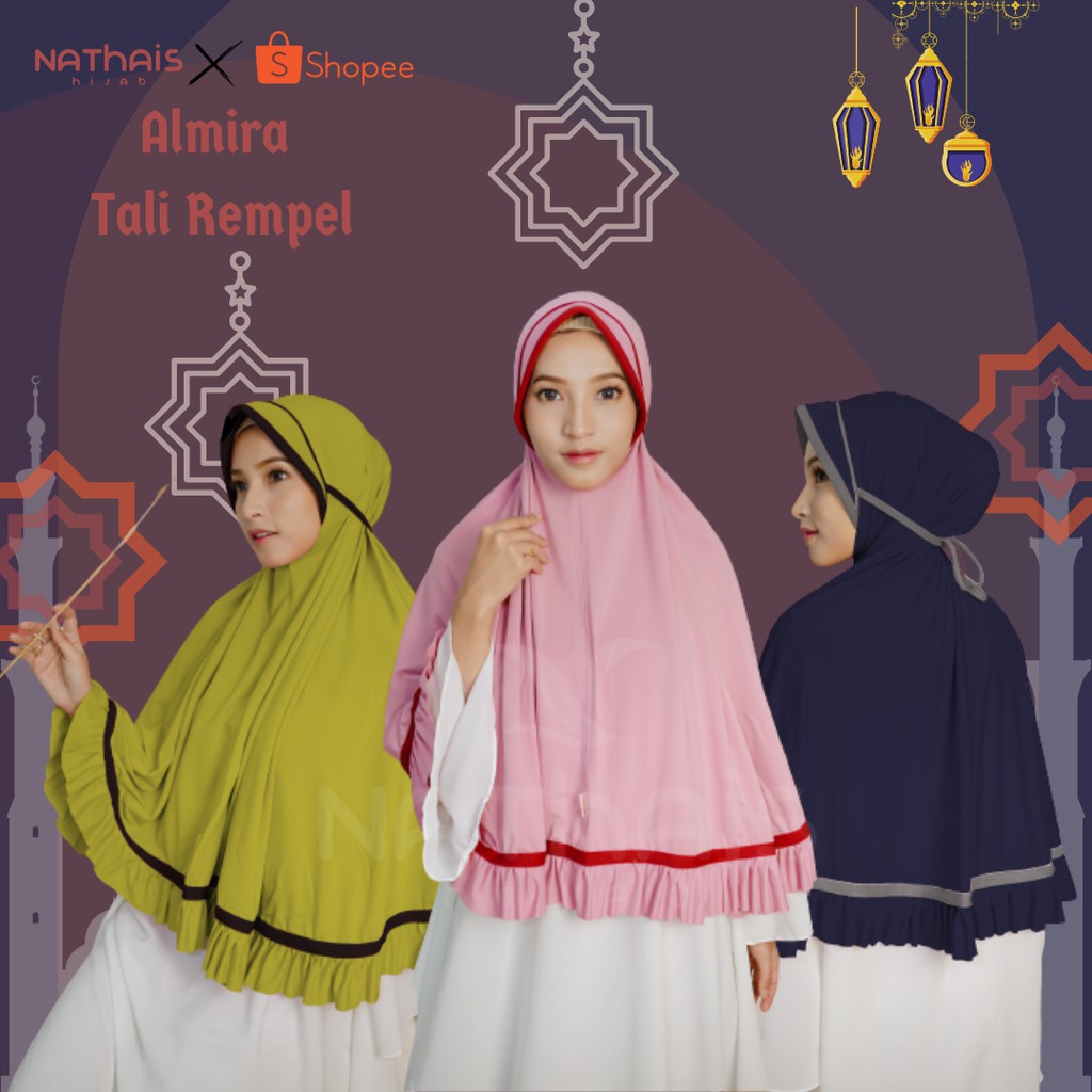 Jilbab Serut Jumbo List Ikat Rempel Keliling Pet Antem Kerudung Jersey Premium