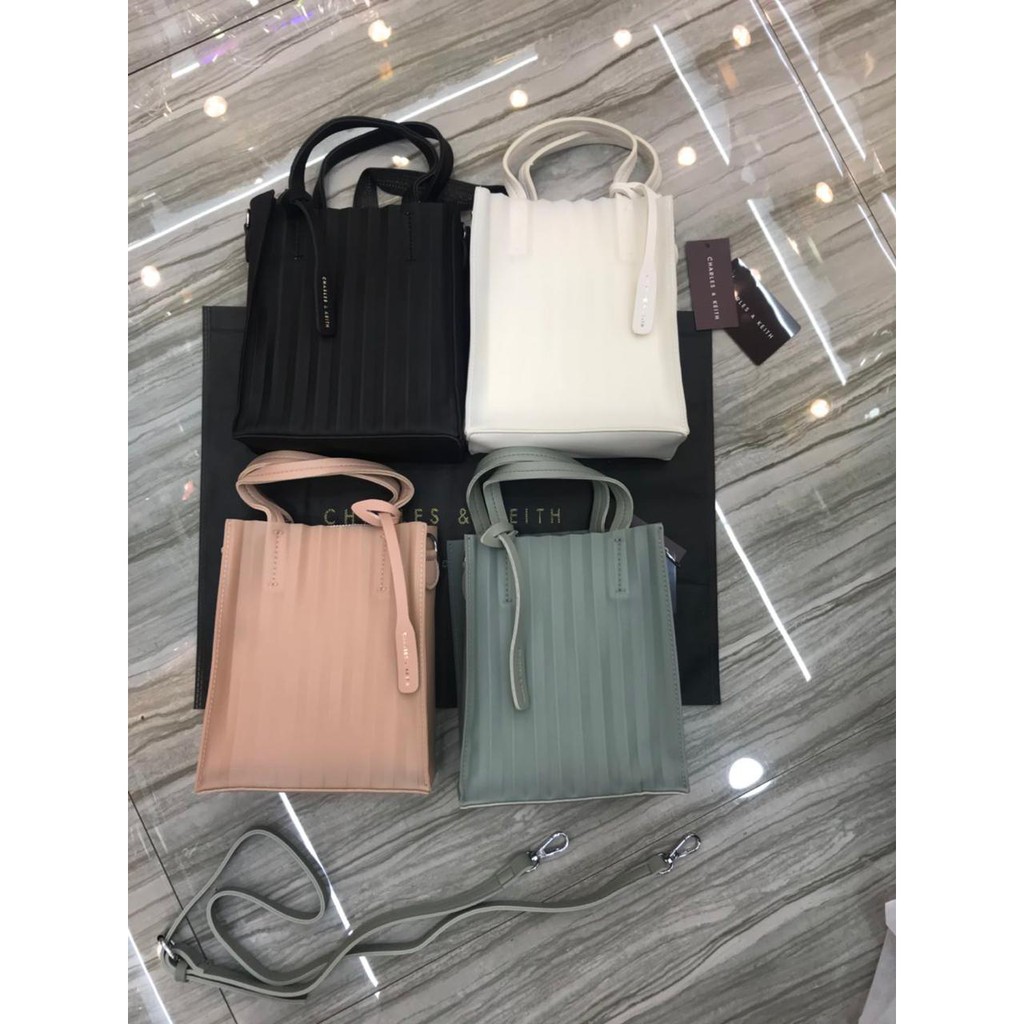 charles and keith translucent bag