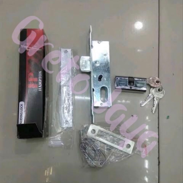Kunci HP Pintu Swing Lurus Alumunium Almunium Aluminium HAMPTON 5123