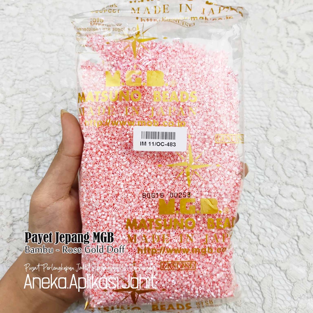 50 GRAM PAYET JEPANG MGB BAMBU PASIR 483 ROSE GOLD DOFF