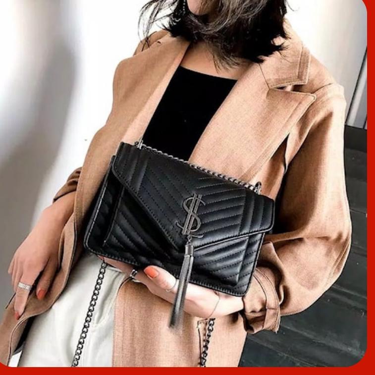 Tas Wanita C35 Tw23 Selempang Slempang Rantai Fashion Ibu Kondangan Pengajian Hajatan Pesta Travel T