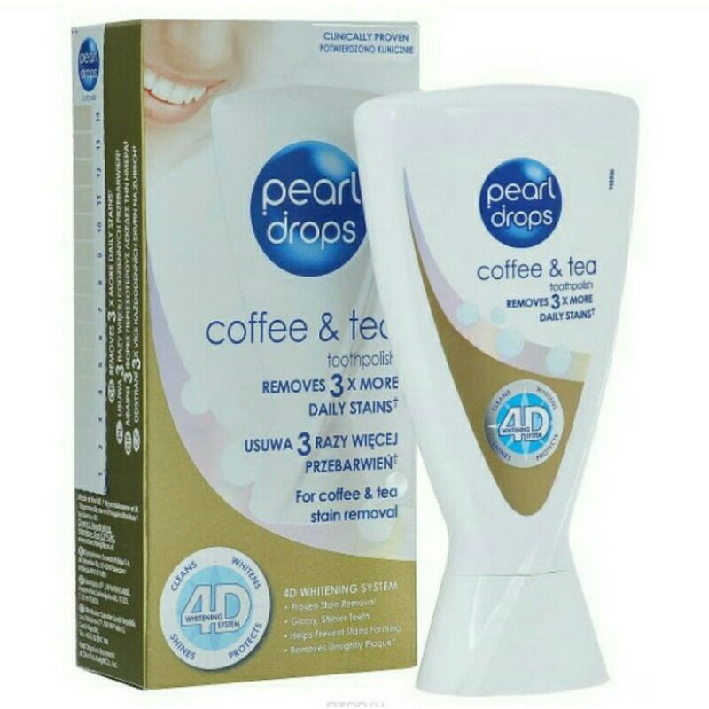 Pearl Drops Coffee and Tea Toothpolish 50ml Pasta Gigi / Odol
