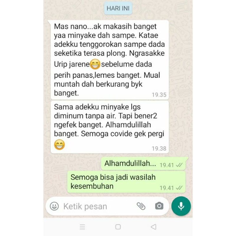 Kayu putih Plus herbal Pelega sesak napas