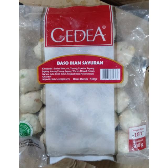 Jual Cedea Baso Ikan Sayuran 500gro Shopee Indonesia