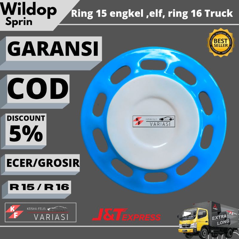 WILDOP RING 15, RING 16, R15, R16  dop weldop whelldop wildof tutup cover covers velg pelek roda eng