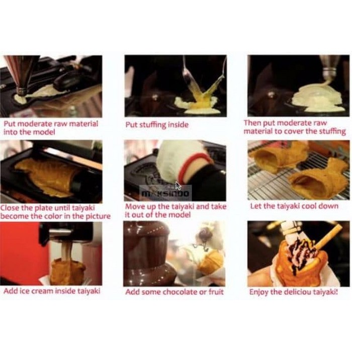Mesin Waffle Taiyaki Open Mouth ETYK3 J1
