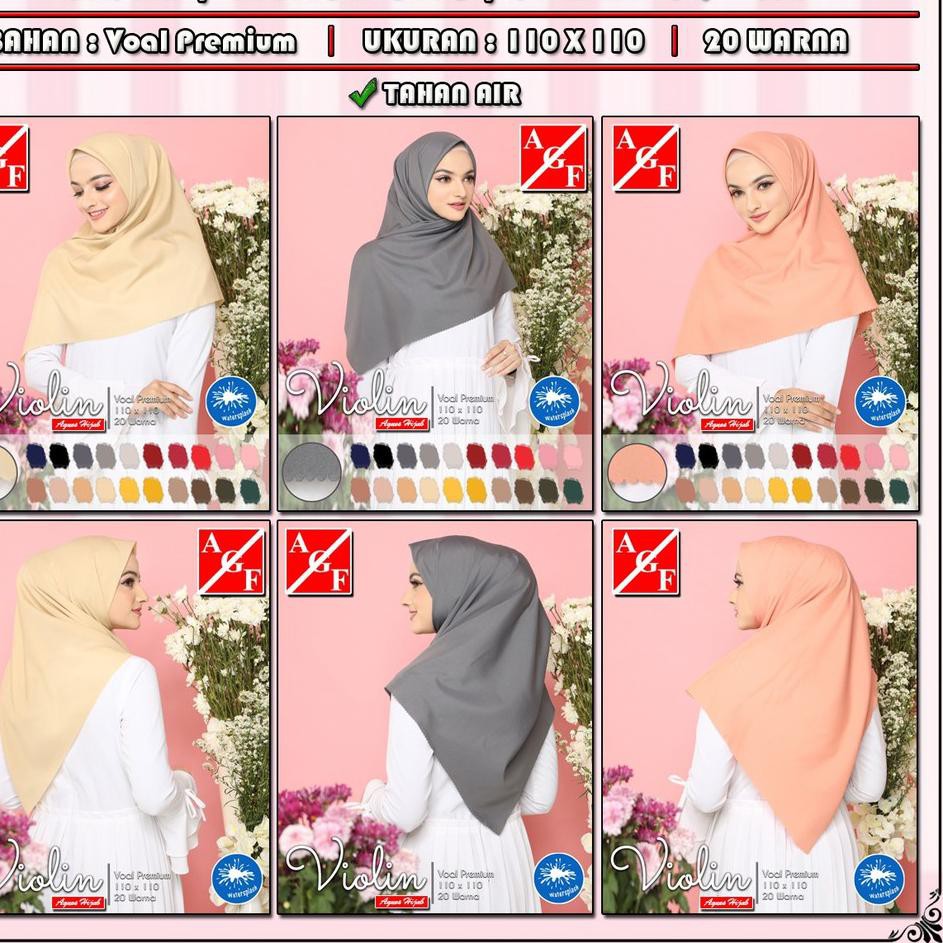 Jual MurahBanget!!! Agnes Hijab Jilbab Voal Laser Cut Kerudung Warna