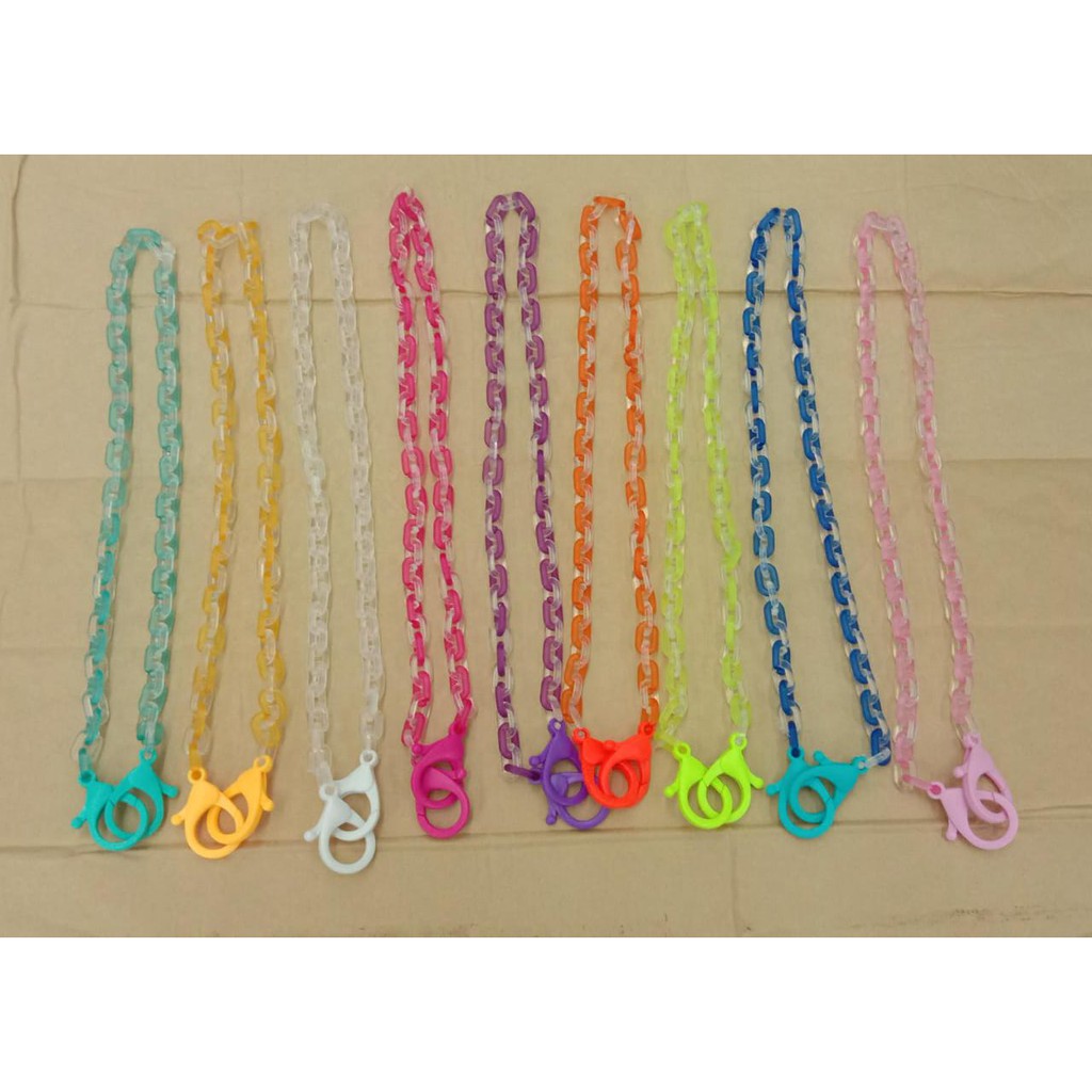 Strap Masker Rantai Polos Warna Strap Rantai Senada