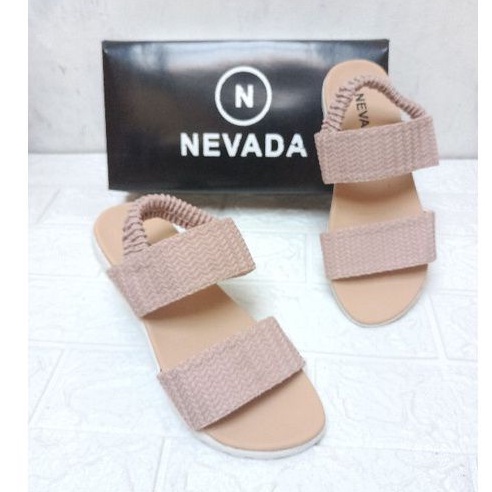 Sandal Cewek Slop Rajut Nevada 02 | Sendal rajut cewek kekinian Korean style slip on Brand Matahari